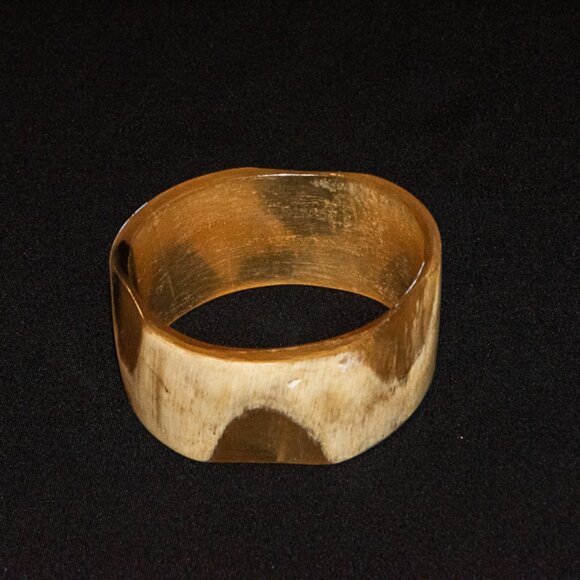 Vintage Water Buffalo Horn Cuff Bracelet - Picture 3 of 5